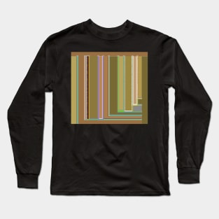 Going Green and Brown, geometric Long Sleeve T-Shirt